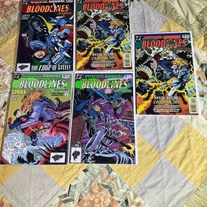 Lot of 5 Vintage DC Comic Books Bloodline #2,#3x2,#5,#6